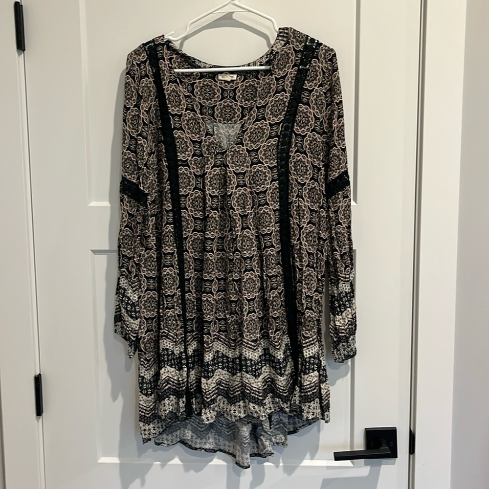 Lime Lush Boutique Black and White Dress